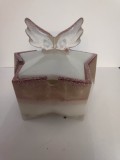 Boîte en orgonite en forme de pentagramme avec ailes d'ange pour ranger et nettoyer cristaux et bijoux - Angel Love
