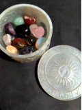 Magische Orgonitbox zur Aufbewahrung magischer Runen, Halbedelsteine und Schmuck - Himmlische Magie