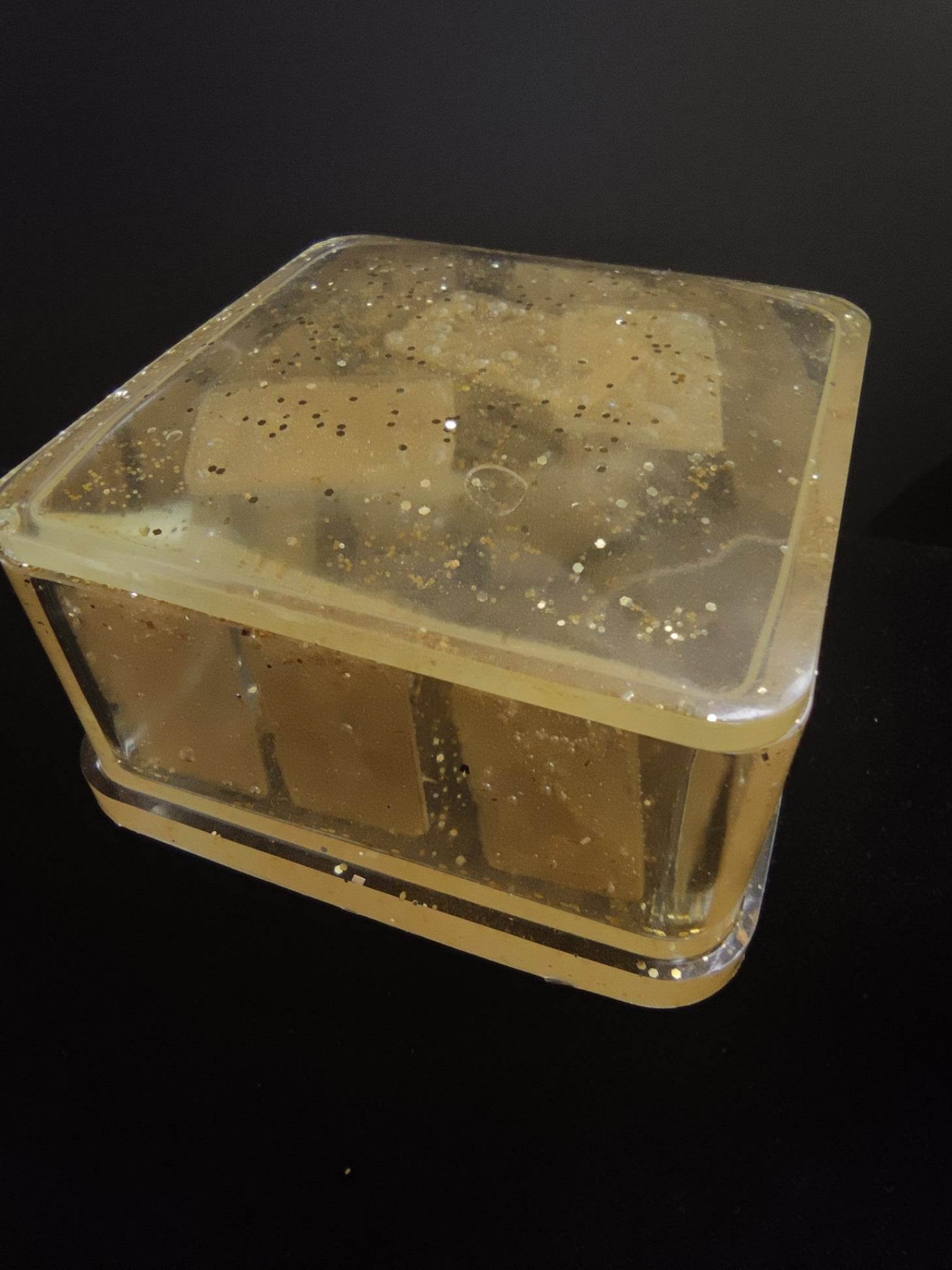 Varázslatos orgonit doboz beágyazott mini tarot kártyákkal a jóskövek tárolására - Intuíció