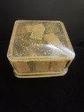 Magická orgonitová krabička s vloženými mini tarotovými kartami pro uložení věšteckých kamenů - Intuice