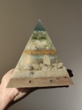 Magiczna piramida z orgonitu do przyciągania pieniędzy i szczęścia - "Air Magic" - XXXXL
