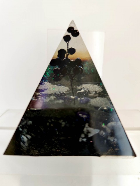 Orgone pyramid for for protection and cleansing - "Tree of Protection" - XL