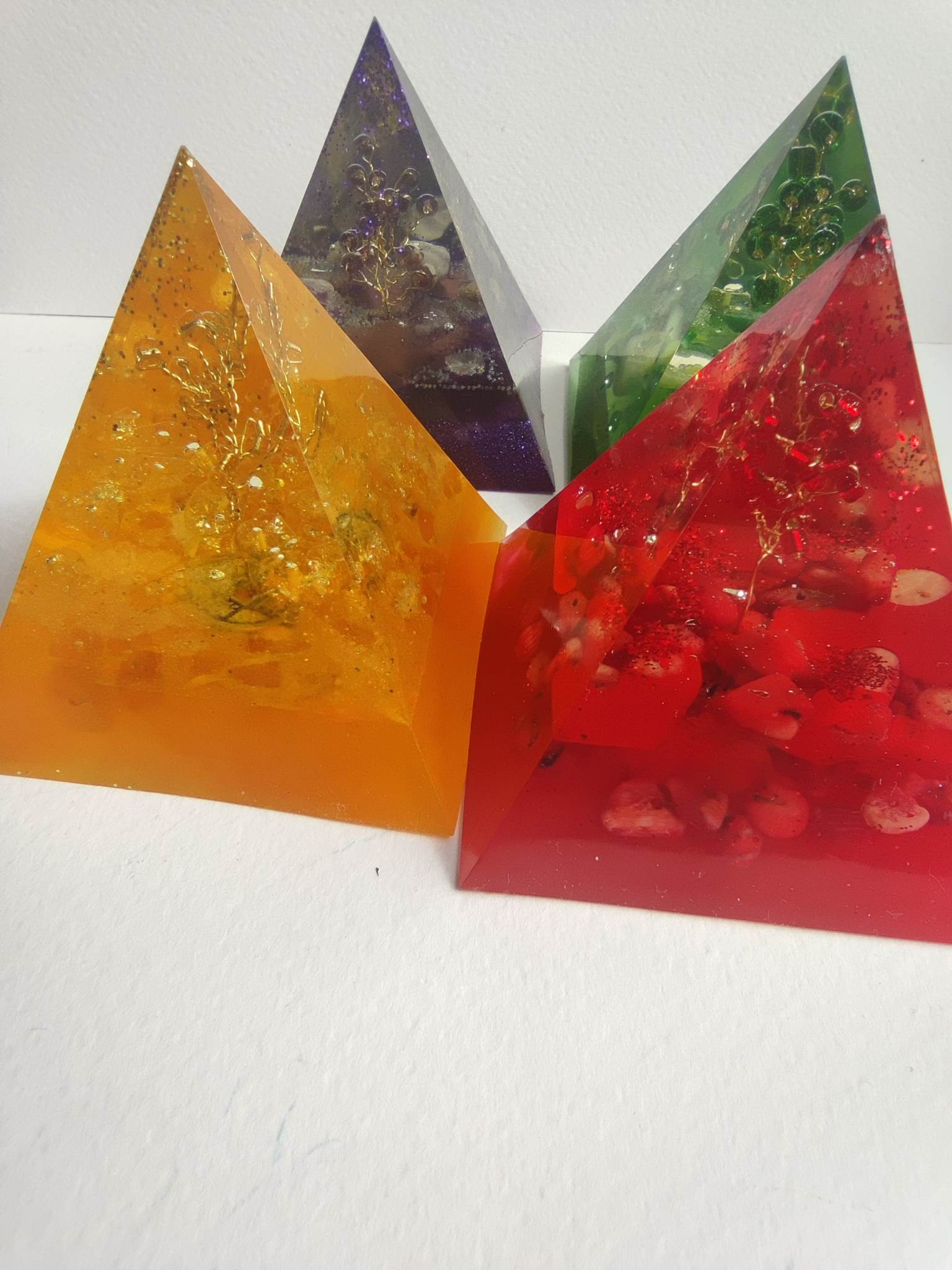 Orgone pyramid for attracting success, energy, and health - "Tree of Success" - XL