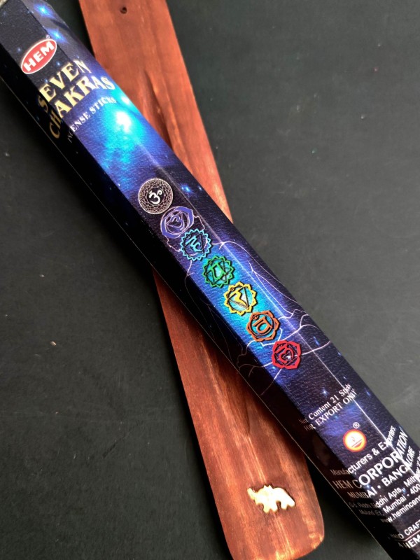 Incense sticks with incense stick holder set for balancing your chakras - 7 Chakras