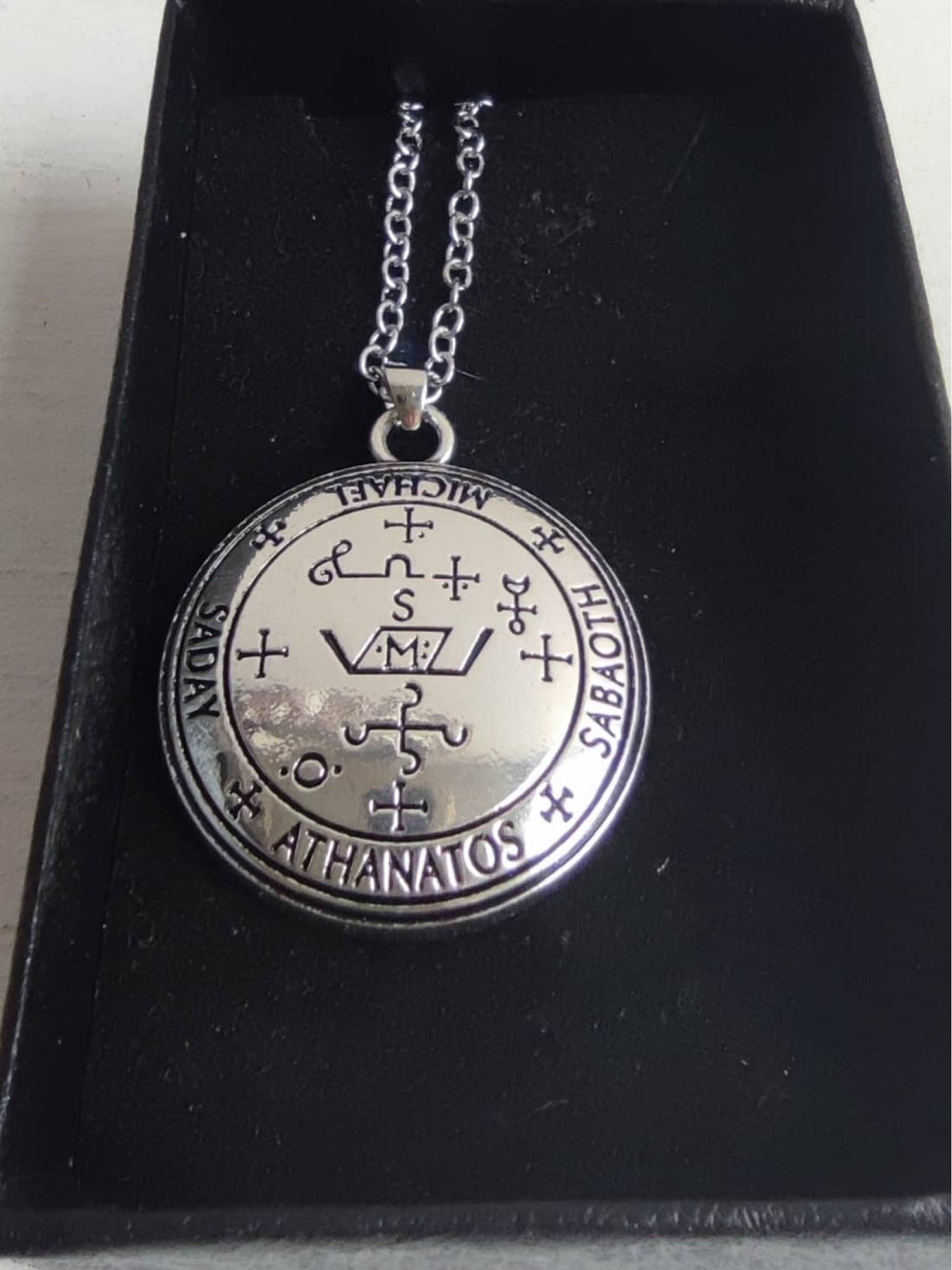 Medalion angyalmágiához - Mihály arkangyal - Ezüst színű