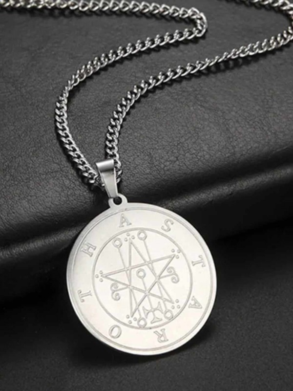 Pendant with sigil for summoning the demon Astaroth - for answers to all questions