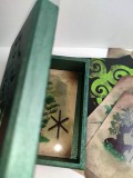 Ogham cards oracle set in wooden handmade box
