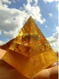 Orgonite pyramid for attracting money and abundance with Pi Xiu - XL