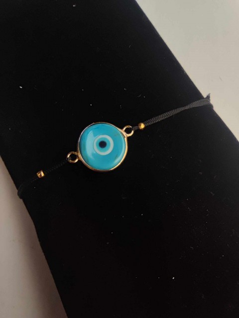Bracelet avec Nazar de couleur turquoise pour la chance et la protection contre les sorts magiques