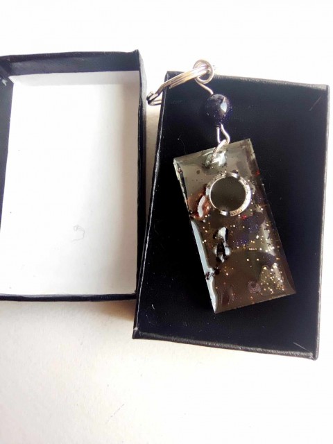 Amulette porte-bonheur pour signe du zodiaque Capricorne - porte-clés orgonite