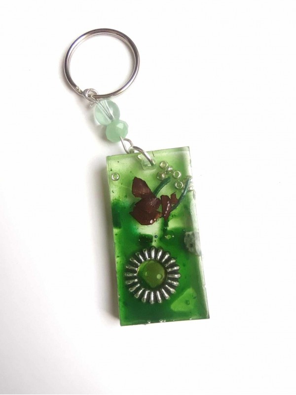 Good luck amulet for Pisces zodiac sign - orgonite keychain