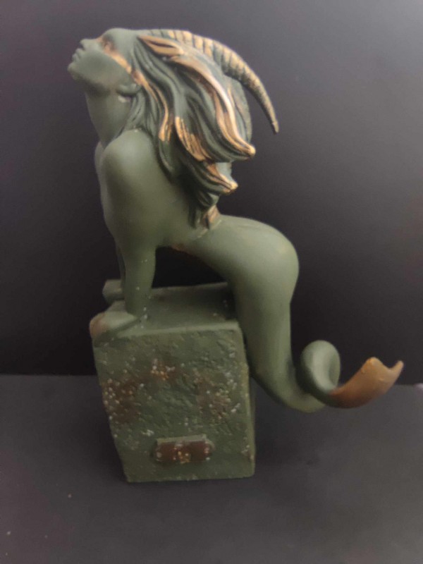 Unique decorative Capricorn zodiac sculpture