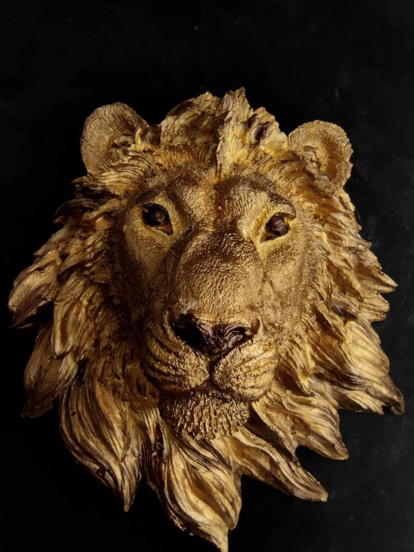 Regalo para el signo zodiacal Leo - decoración de pared con cabeza de león