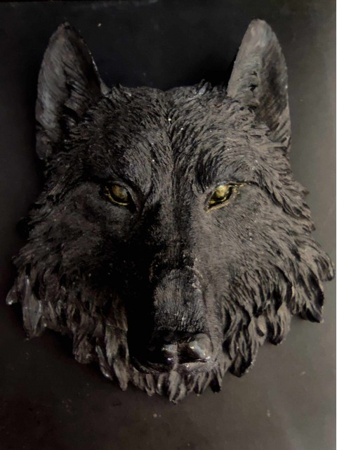 Dekoracja ścienna Głowa wilka - Zwierzę totem wilka