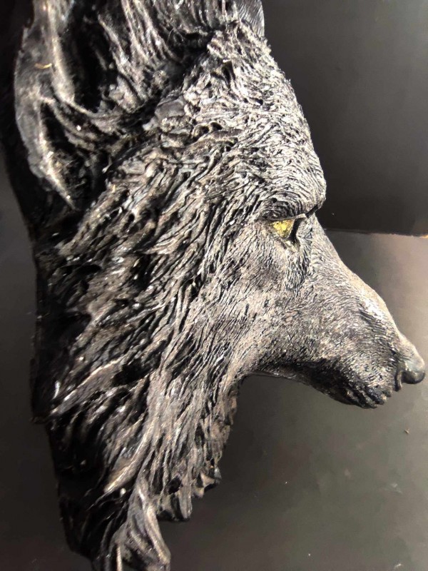 Wolfskopf-Wanddekoration – Wolf-Totemtier