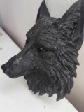 Decoración de pared con cabeza de lobo - Animal tótem de lobo