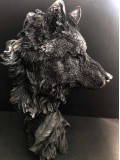 Posąg Wilka do dekoracji w domu lub biurze - Zwierzę totem Wilka Posąg Wilka do dekoracji w domu lub biurze - Zwierzę totem Wilka